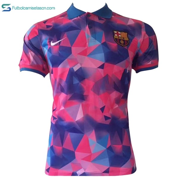 Polo Barcelona 2017/18 Rosa Azul